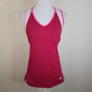 Prince Womens Tennis Pickleball Sleeveless Shirt Tank Top Size Medium Burgundy